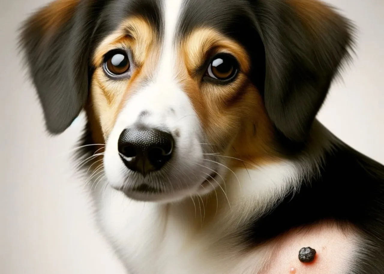 Pies z brodawkami w pysku, samoleczenie brodawczycy u psa