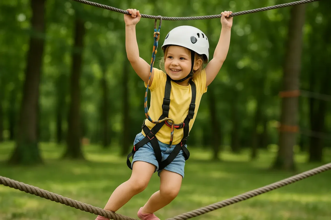 Bezpieczeństwo park linowy Opatowicka szkolenie sprzęt