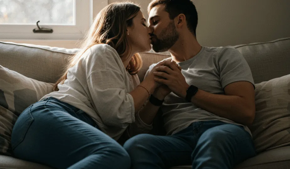 para zbliża się do pocałunku, romantyczny moment, bliskość