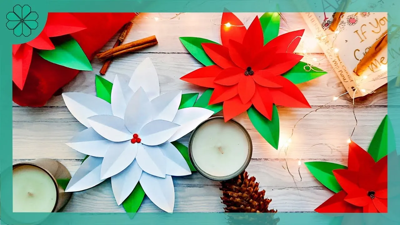 Gwiazda betlejemska z papieru DIY