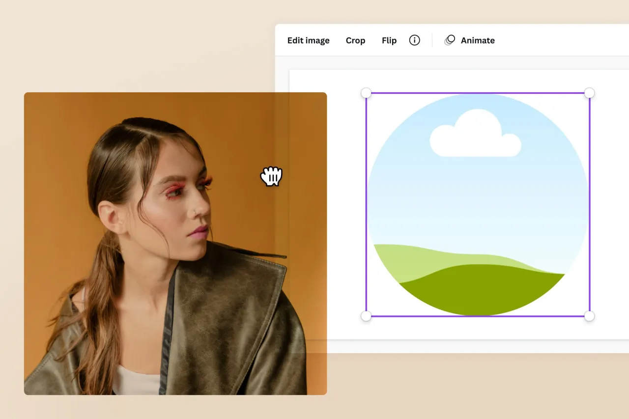 jak zrobić okrągłe zdjęcie canva