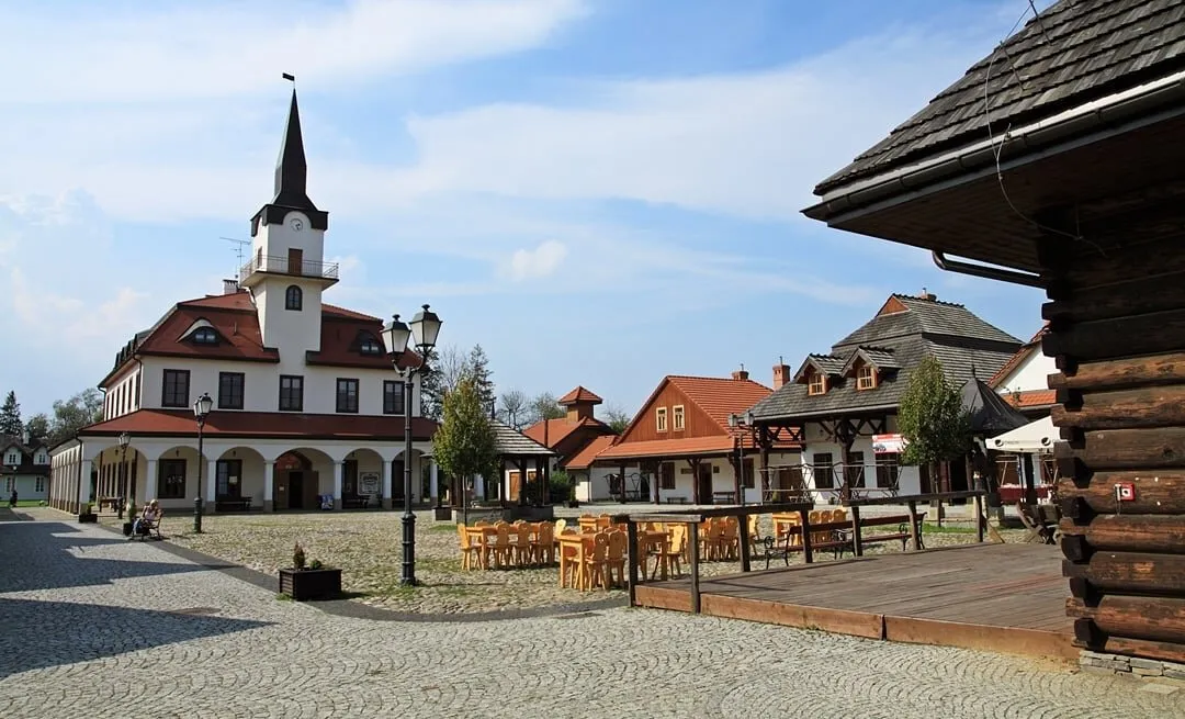 Miasteczko Galicyjskie Nowy Sącz rynek ratusz