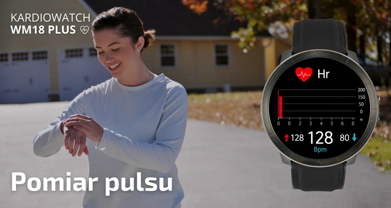 Funkcje Bluetooth i pomiar pulsu w smartwatchu
