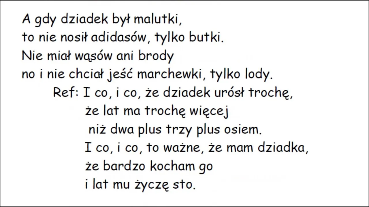 Zdjęcie Tekst piosenki kiedy babcia była mała – wspomnienia i emocje