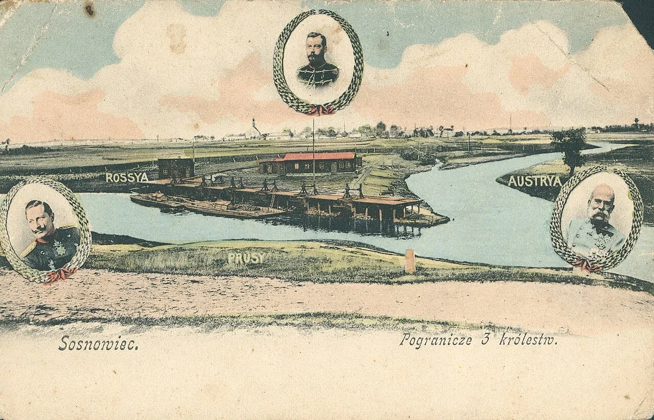 Trójkąt Trzech Cesarzy obelisk współczesny