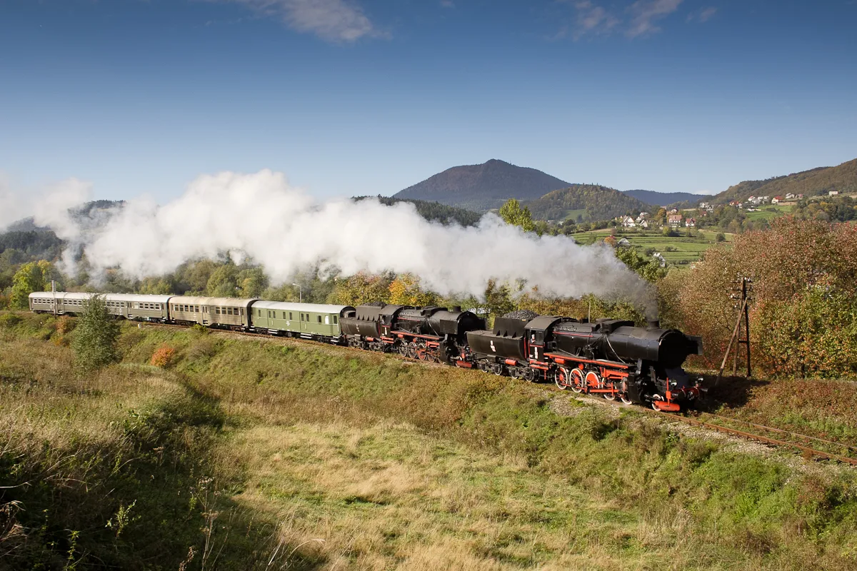 Skansen Taboru Kolejowego w Chabówce panorama