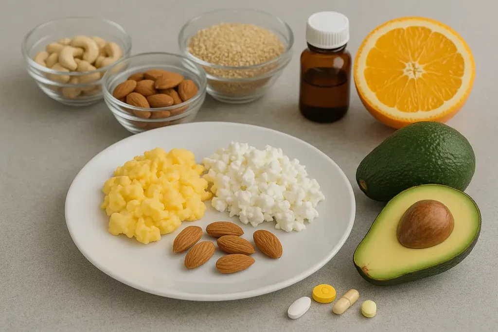 Osoba je miękkie jedzenie po zabiegu stomatologicznym