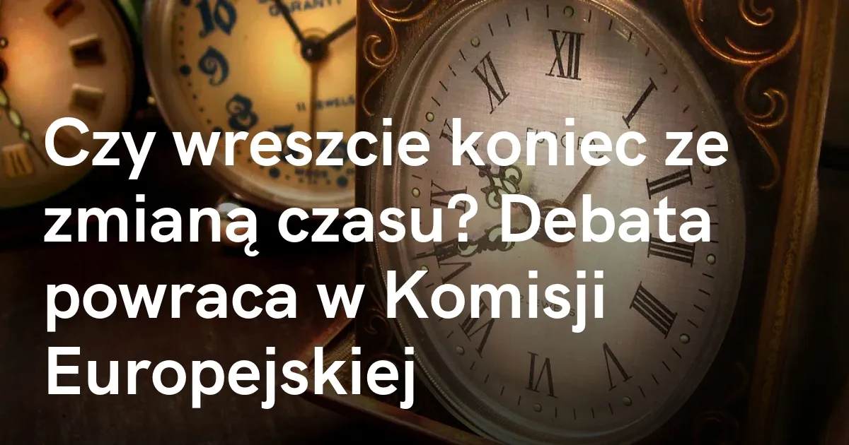 Parlament Europejski debata zmiana czasu