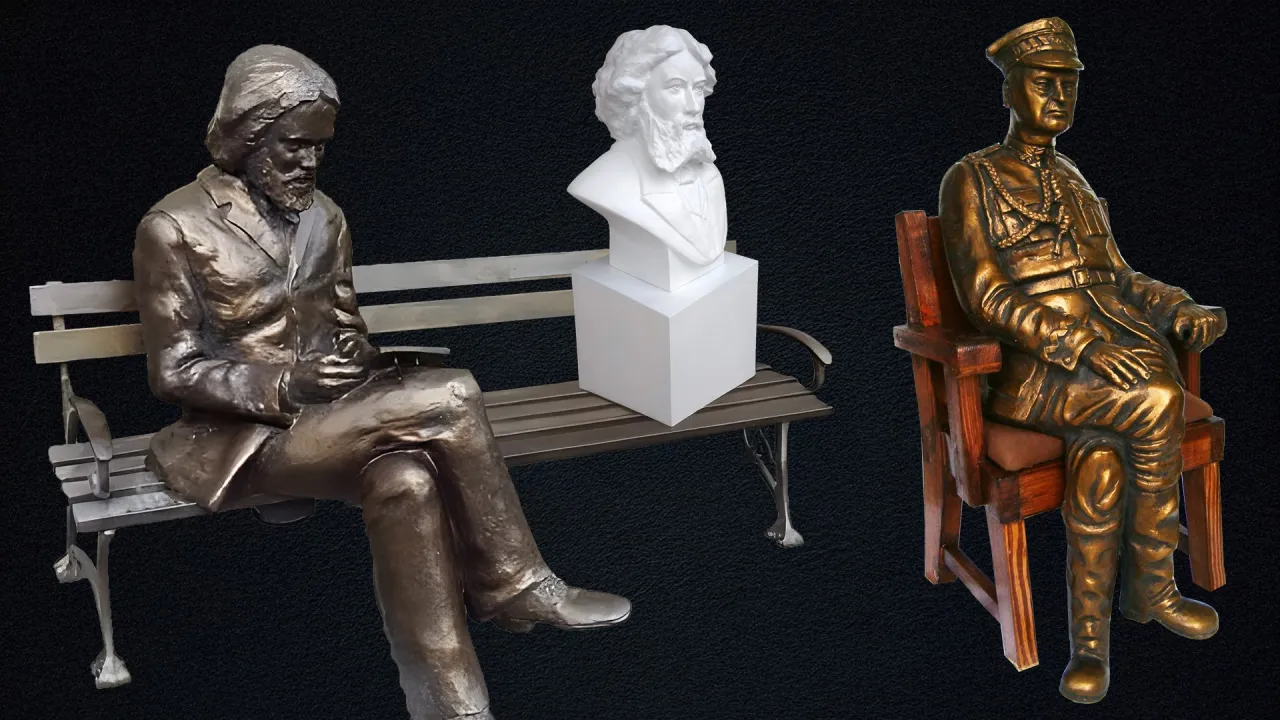 Różne style rzeźb pomnikowych