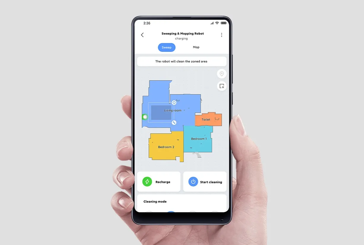 Xiaomi Vacuum Mop Pro korzyści z aplikacji