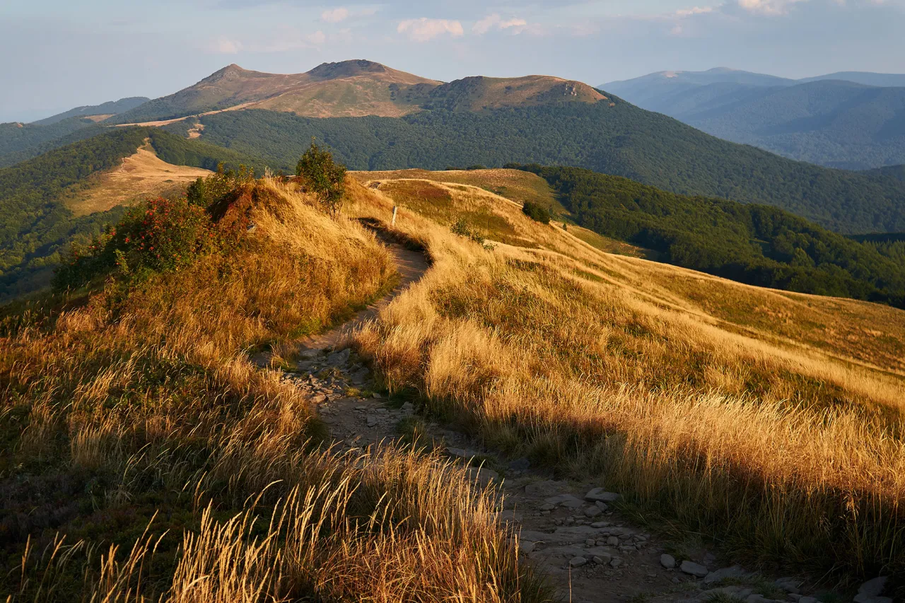 Bieszczady połoniny jesień