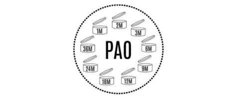 symbol PAO na kosmetykach farba do włos&oacute;w