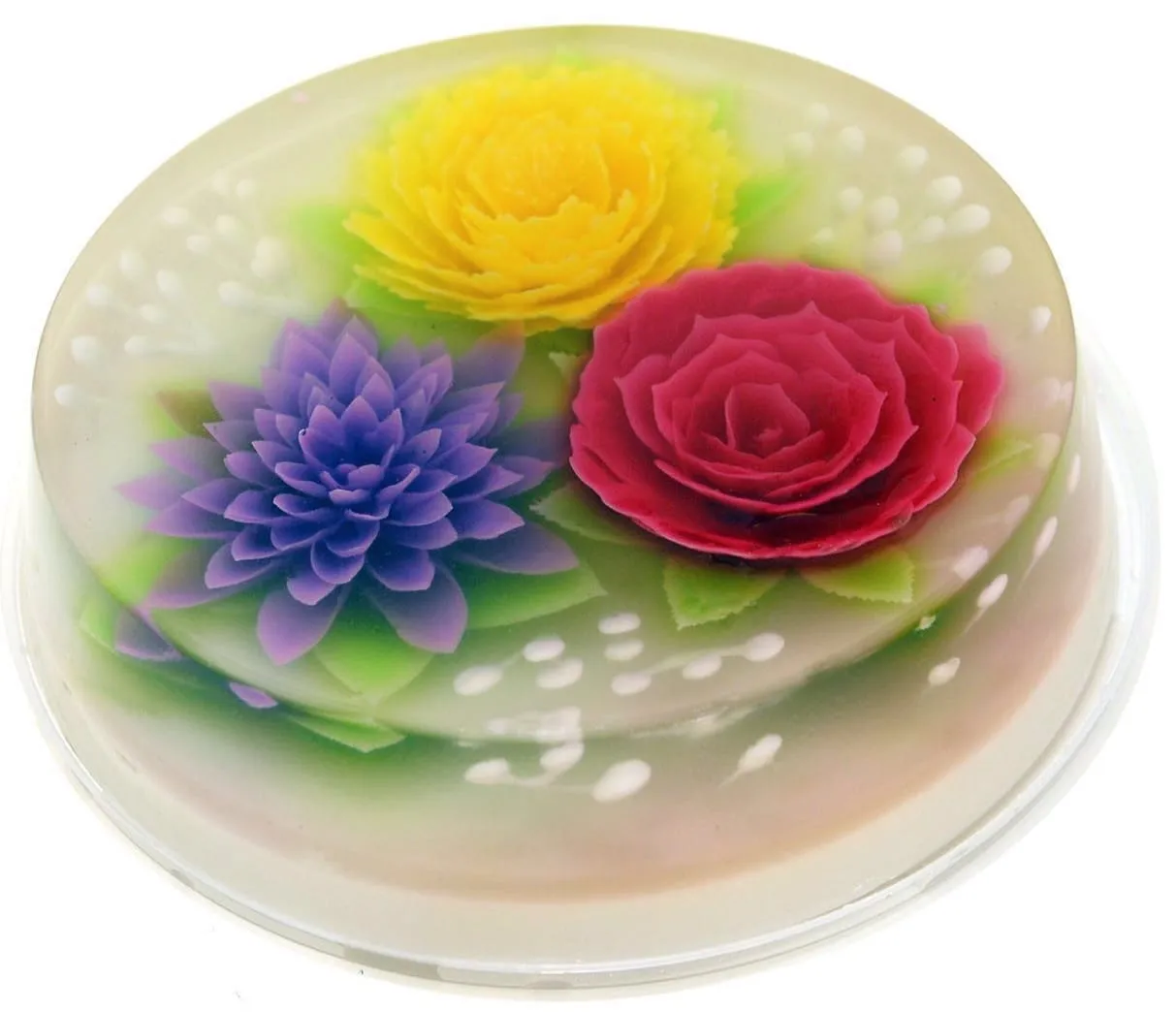 wzory galaretki 3d kwiaty