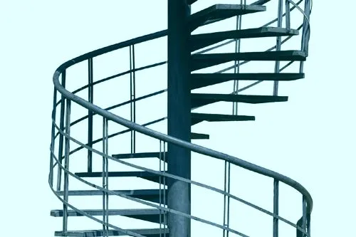 różne rodzaje stali do schodów kręconych