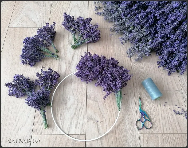 jak zrobić wianek z lawendy