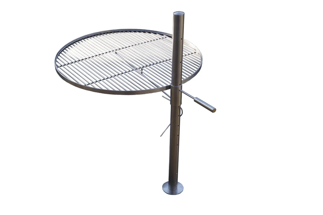 różne typy rusztów grill ogniskowy obrotowy