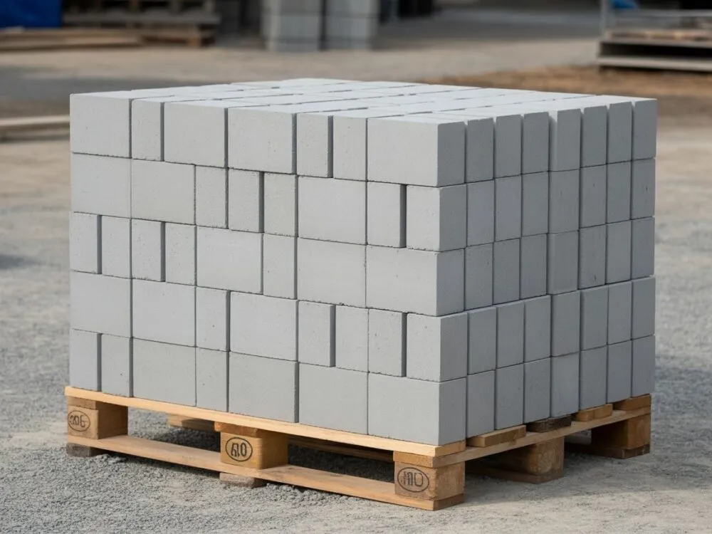 paleta kostki brukowej różne grubości