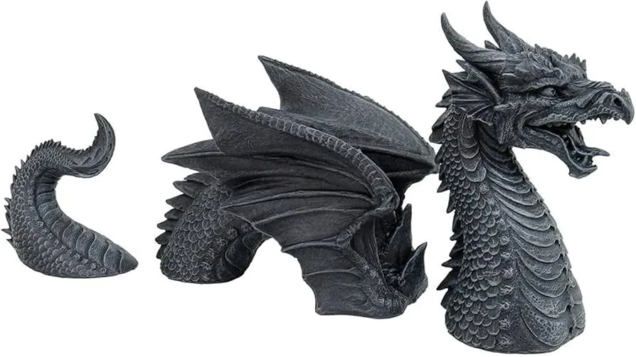 drachenskulptur garten verschiedene stile