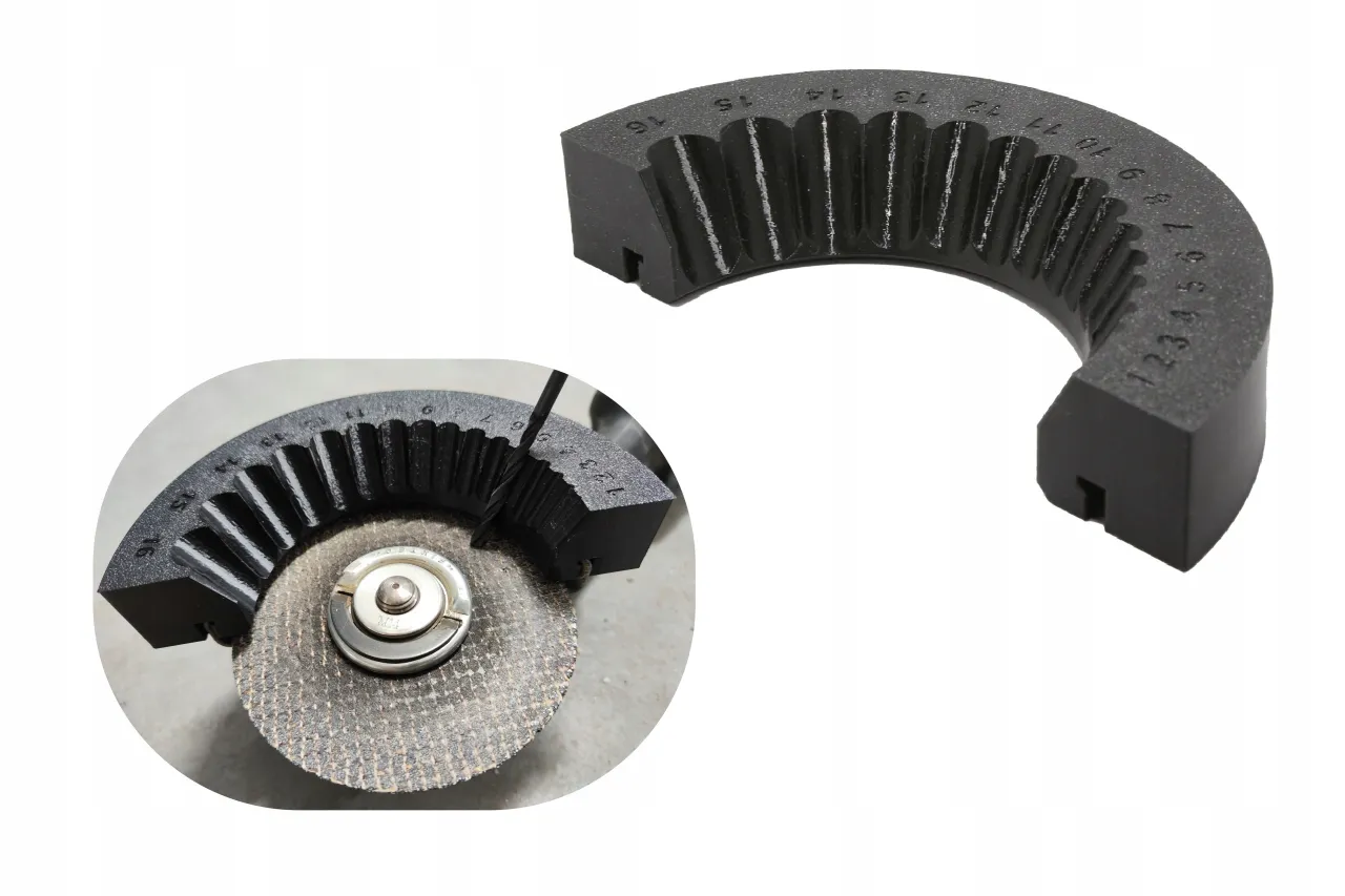 metalowy przyrząd do ostrzenia wierteł szlifierka kątowa