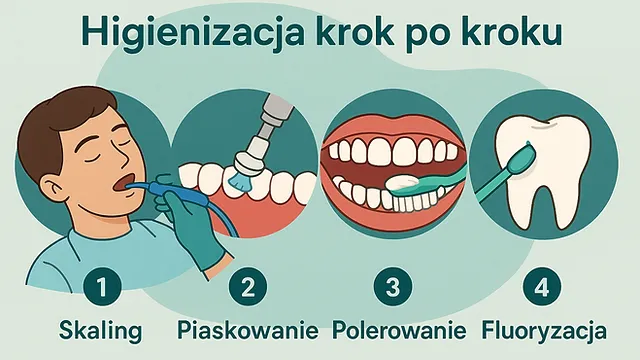 profesjonalna higienizacja zęb&oacute;w etapy
