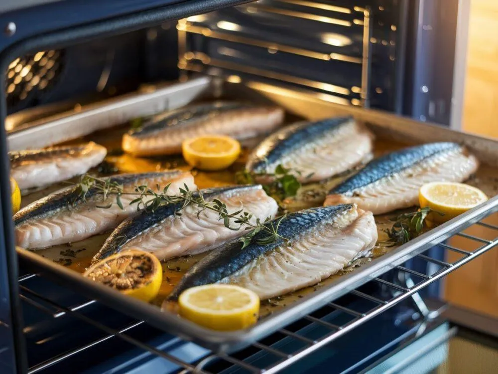 różne gatunki ryb do pieczenia lub ryba w piekarniku