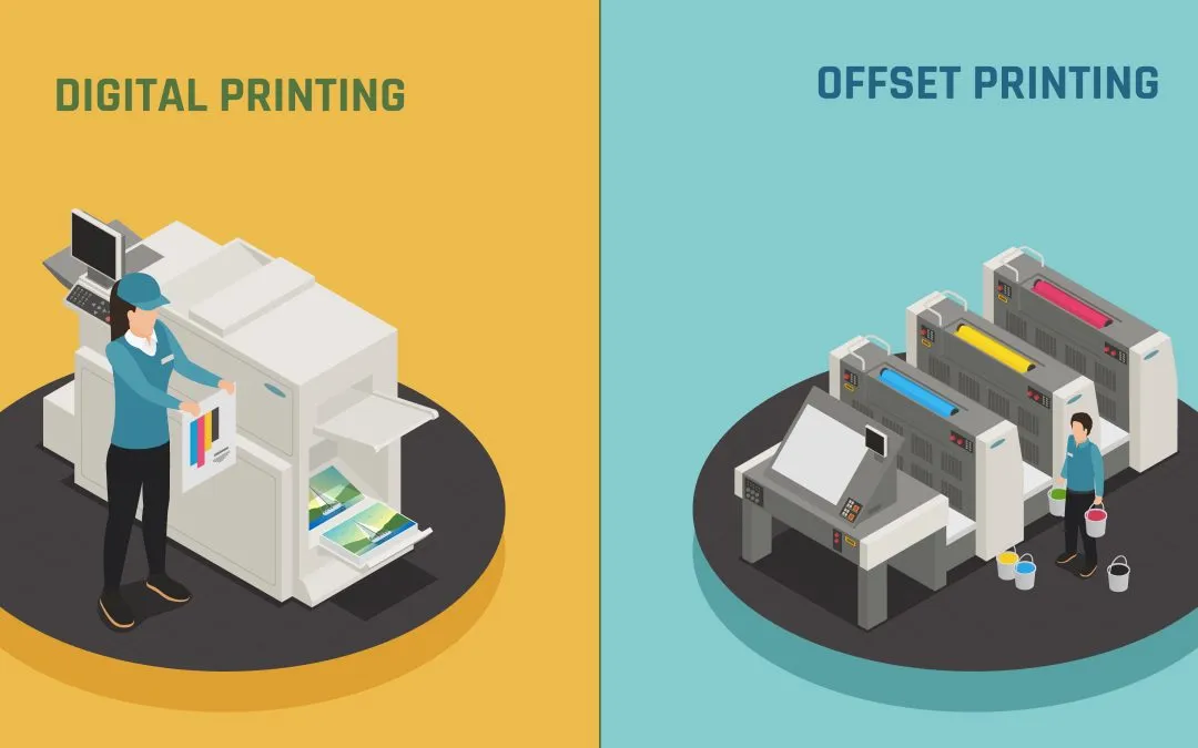 Por&oacute;wnanie druku cyfrowego i offsetowego