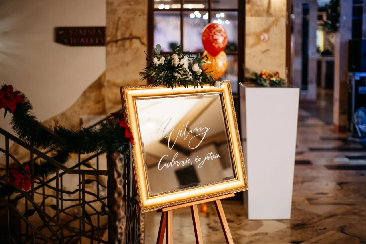 Sala weselna w Skalnym Dworku Nowy Targ, dekoracje