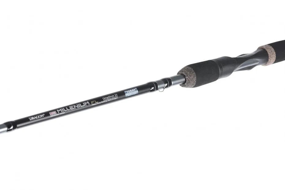 Wędka drop shot z widoczną wklejaną szczytówką