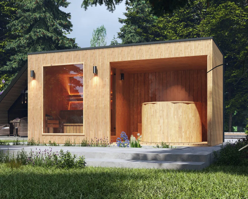 Nowoczesny domek całoroczny z sauną i balią na Pojezierzu Drawskim