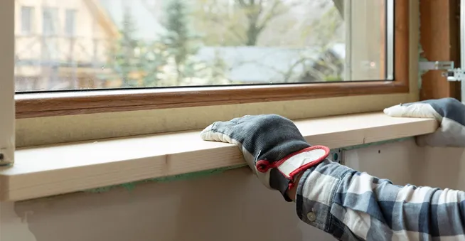 błędy montażowe parapetów spadek odwrotny zacieki