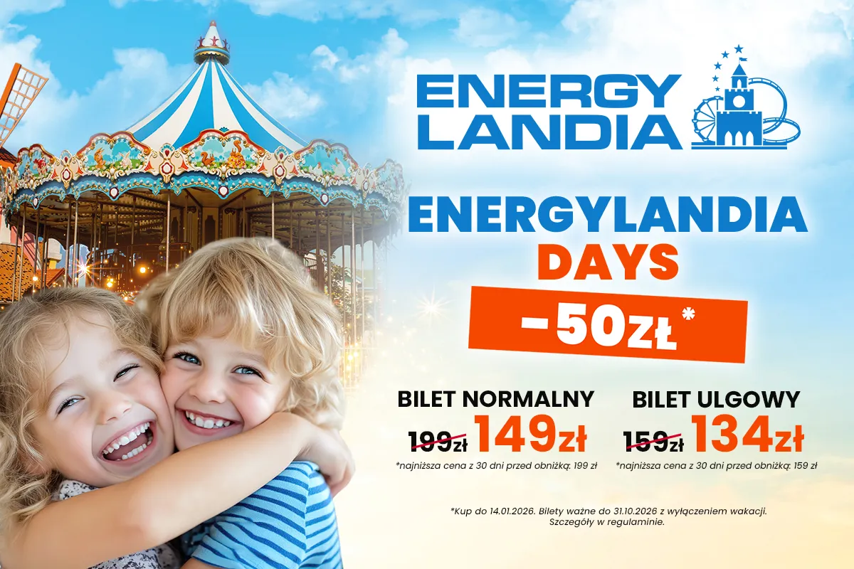 Kalendarz otwarcia Energylandia 2026