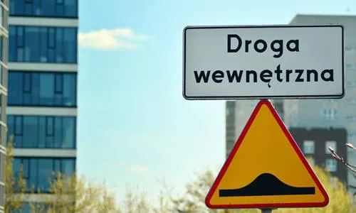 znaki drogowe osiedle droga wewnętrzna publiczna