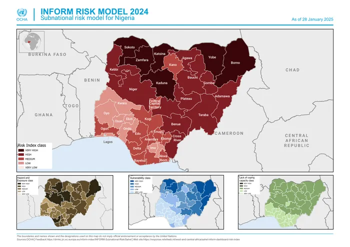 Mapa ryzyka Nigeria zagrożenia terrorystyczne porwania piractwo