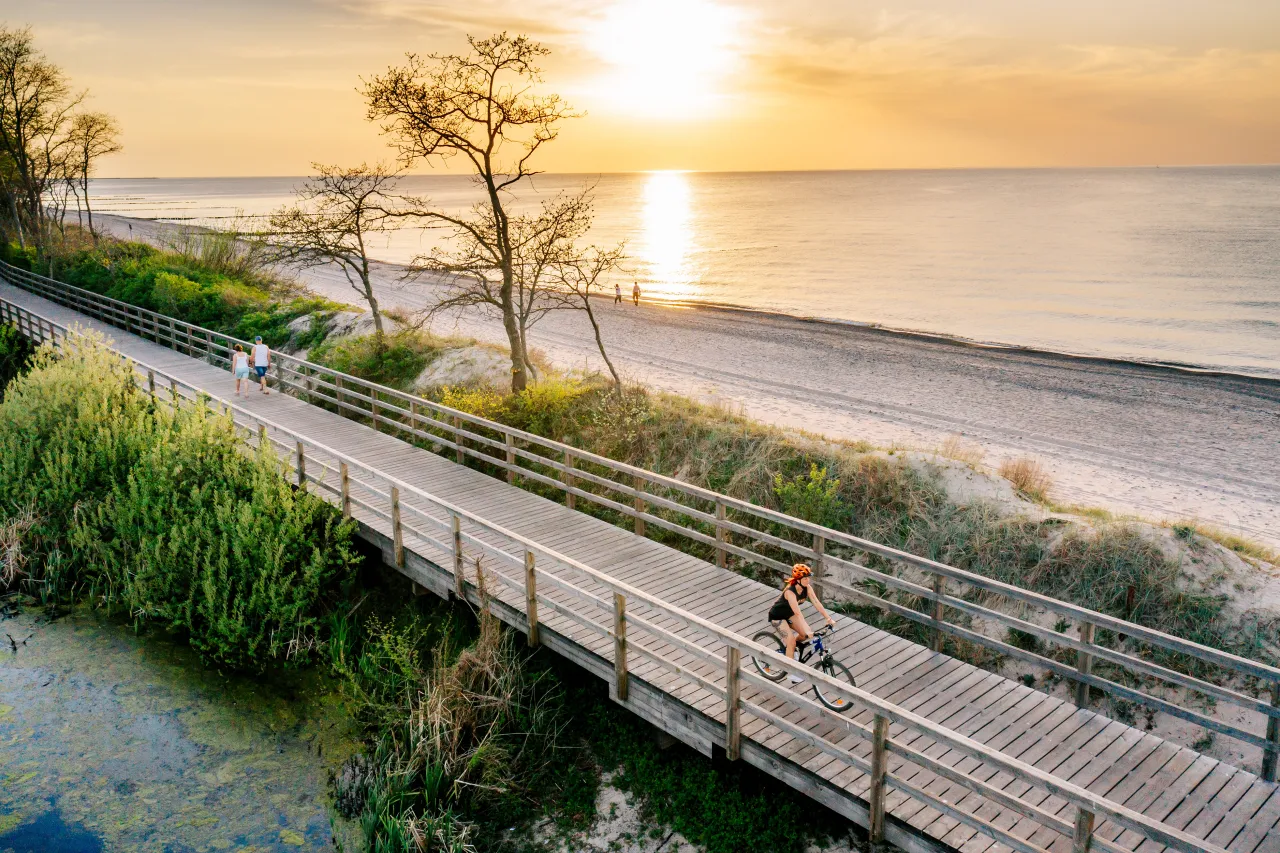 Ścieżka rowerowa Velo Baltica Koszalin Mielno