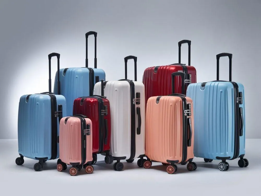 różne typy walizek podróżnych