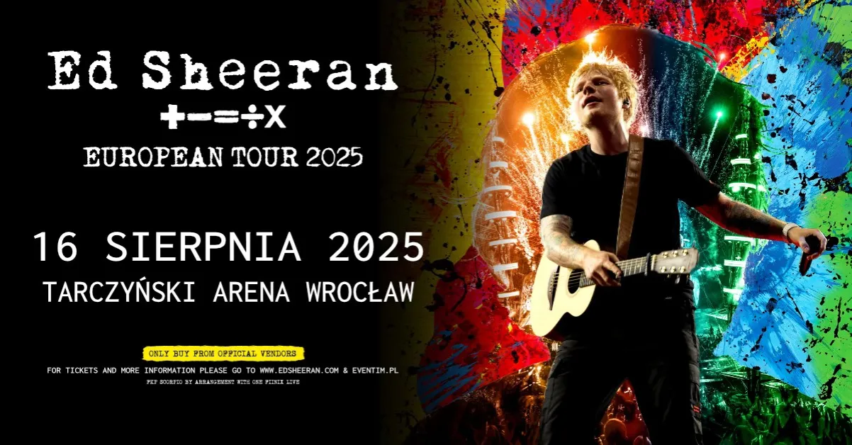 Zdjęcie Ed Sheeran będzie w Polsce - szczegóły koncertów i dostępność biletów