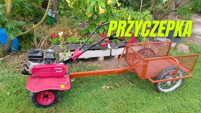 gotowa przyczepka do glebogryzarki DIY