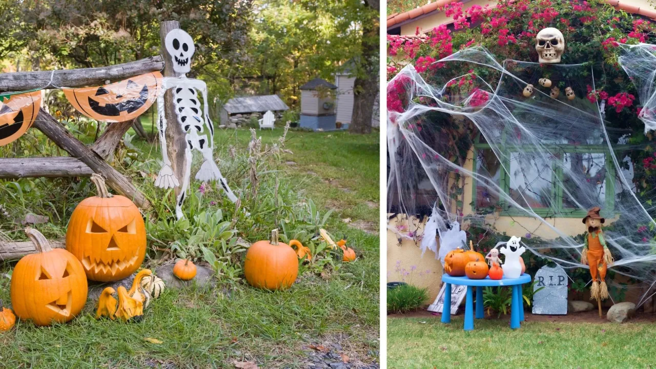 dekoracje halloween ogr&oacute;d DIY