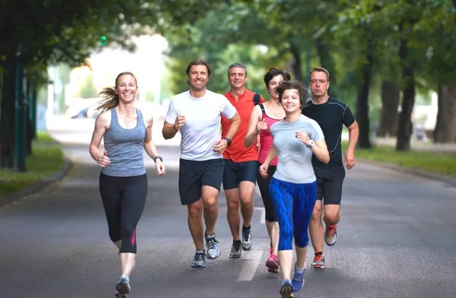 osoba uprawiająca sport aerobowy