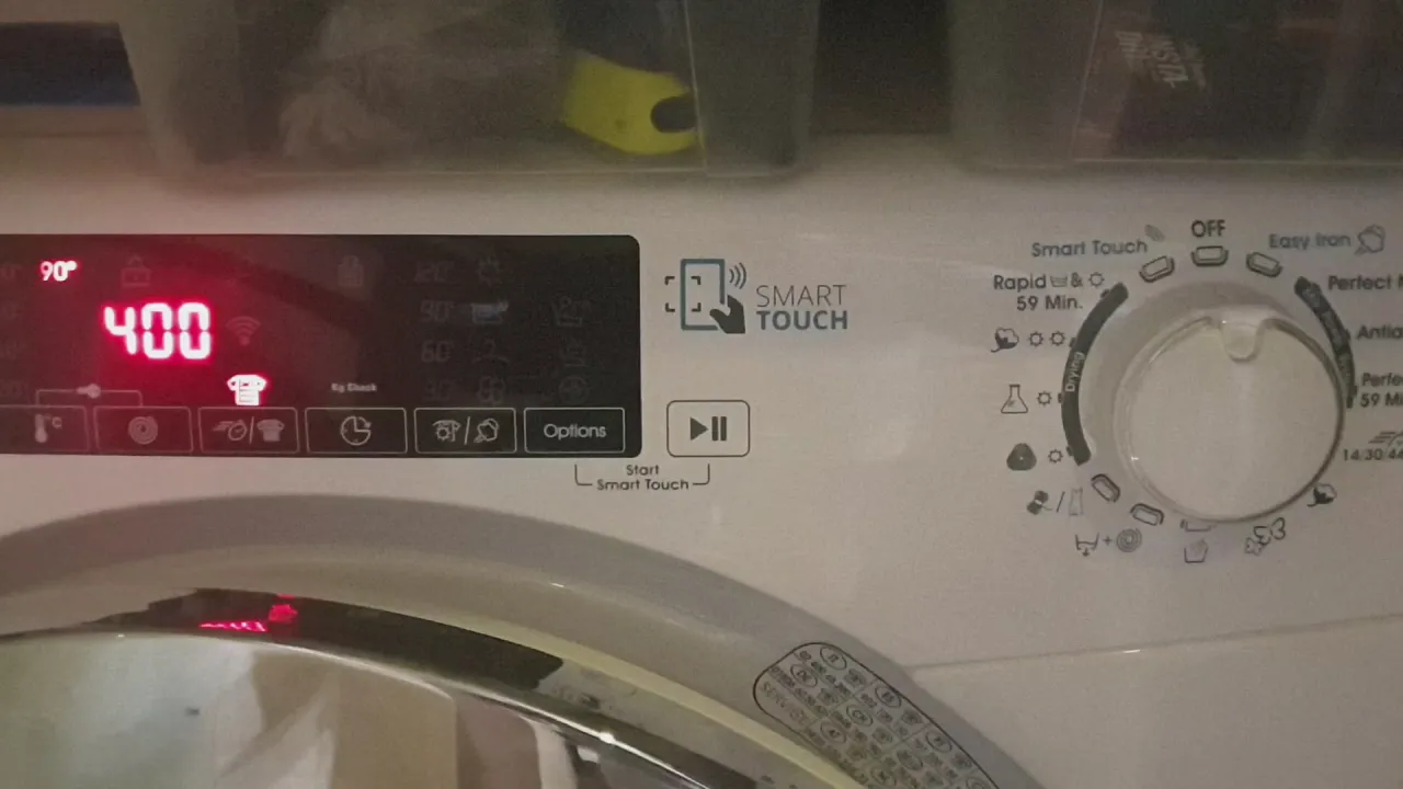 Pralka Candy panel sterowania