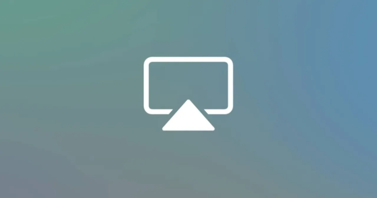 airplay icon, apple tv podłączone do telewizora