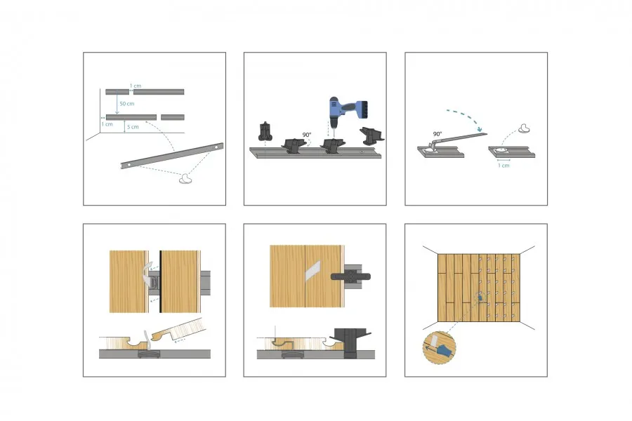 narzędzia do montażu paneli 3d lub przygotowana ściana pod panele