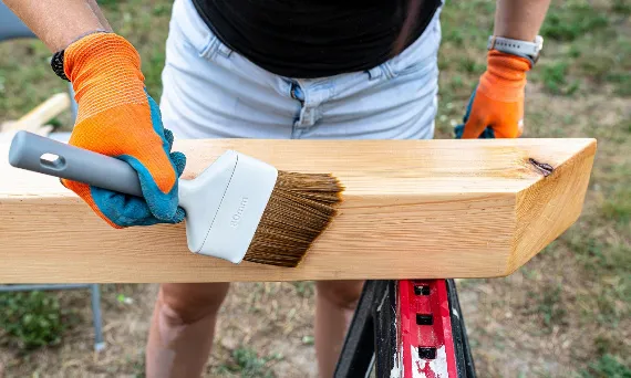 Impregnacja drewna taczki ogrodowej