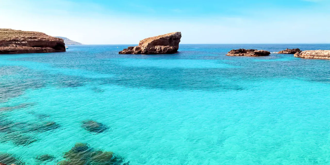Błękitna Laguna Comino Malta