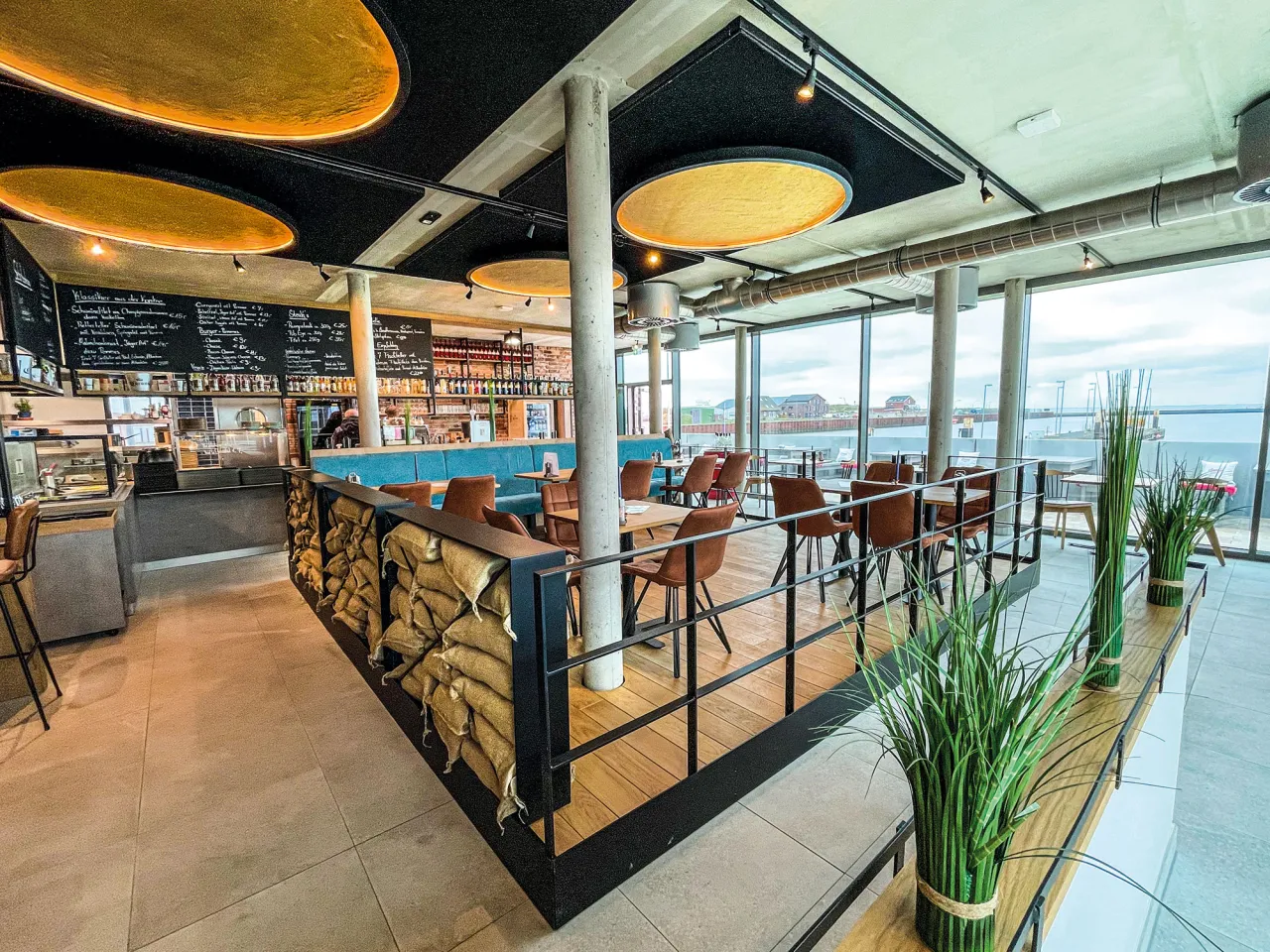 Borkum Restaurants Szene Meerblick