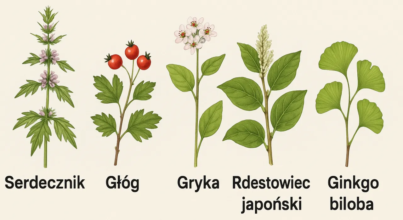 Zioła kolidujące z lekami na serce