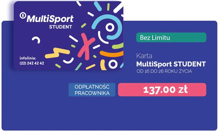 karta multisport osoba towarzysząca student