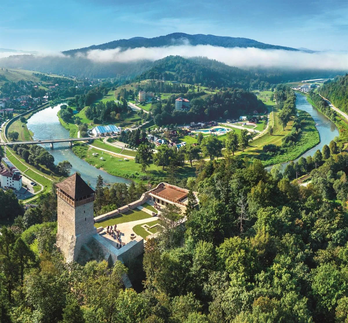 Zamek Muszyna widok z wieży