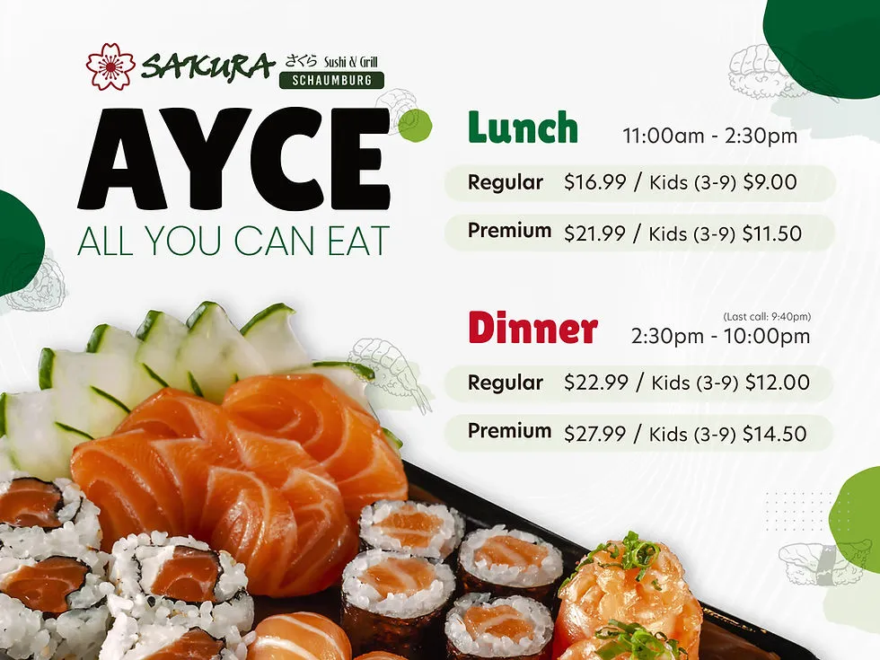 Zasady i ograniczenia sushi all you can eat