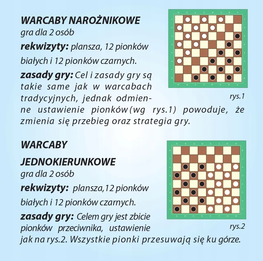 plansza warcaby strategiczne ustawienie centrum